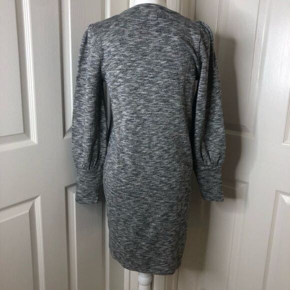 NEW Madewell Midi Sweater Dress Cotton Blend Heather Grey Small - Picture 3 of 6